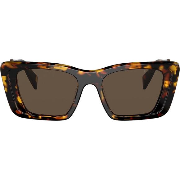 PRADA SYMBOLE PR 08YS 01V-8C1 Honey Havana Brown Lens Women Sunglasses - Picture 3 of 9
